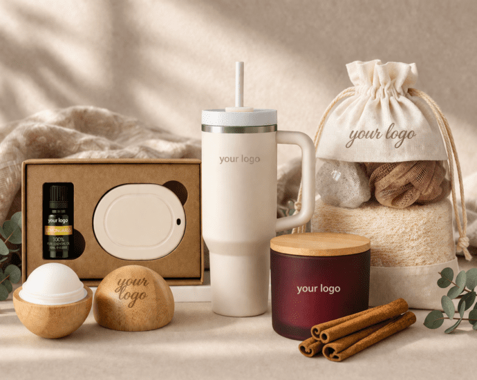Moederdag relatiegeschenken wellness set met bedrukbare producten