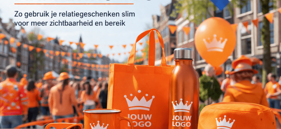 Koningsdag marketing tips met bedrukte relatiegeschenken zoals tas beker en zonnebril